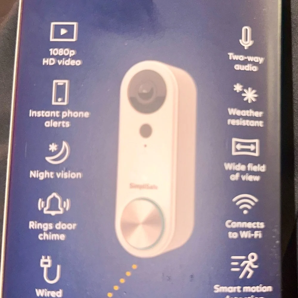 SimpliSafe Camera Installation Guide with Yellow Highlight